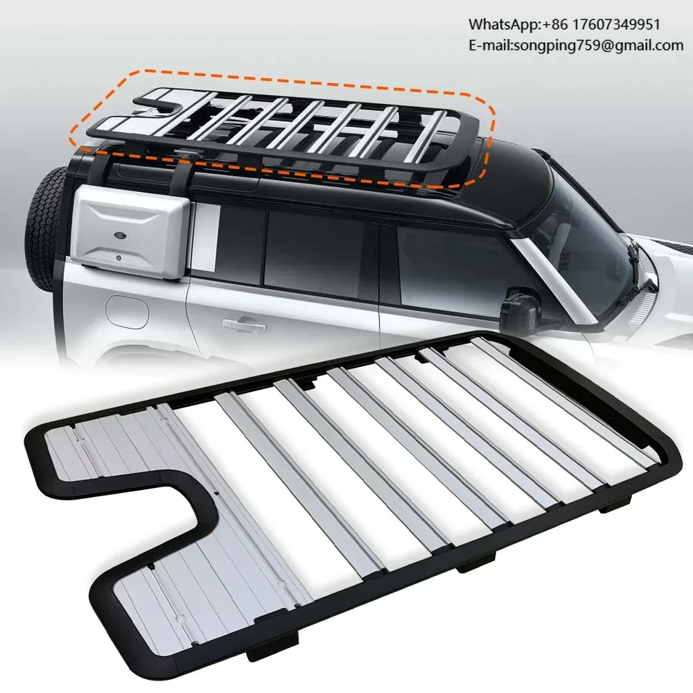 Offroad 4x4 Auto Part Steel Chrome Roof Rack for 2020 for Land Rover Defender Car Accessories Roof Luggage