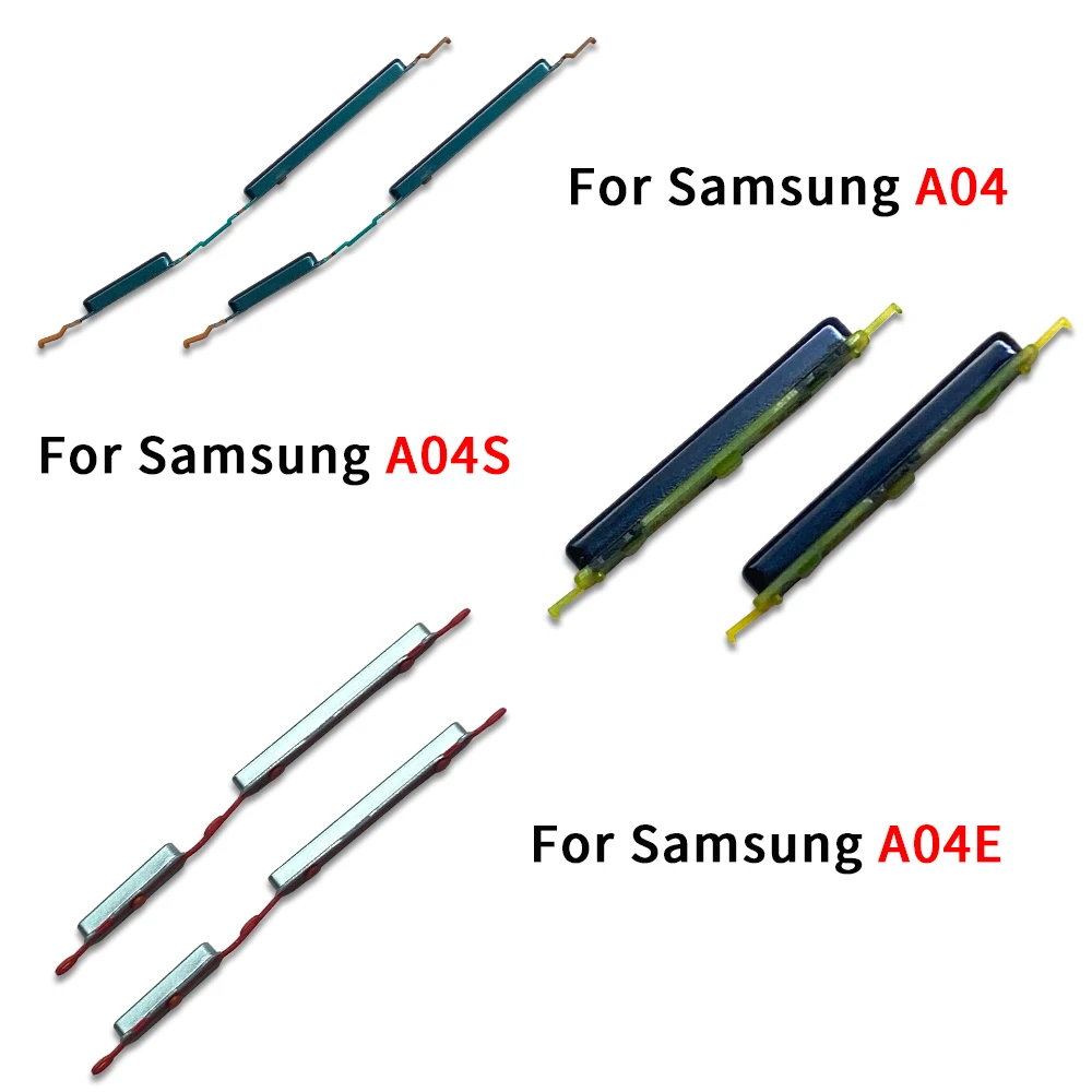 100Pcs，For Samsung A04 A04S A04E A05 A05S A06 4G A25 A26 A16 A23 5G A36 A24 A35 A42 A55 A10E A20E Power Volume Side Button Key