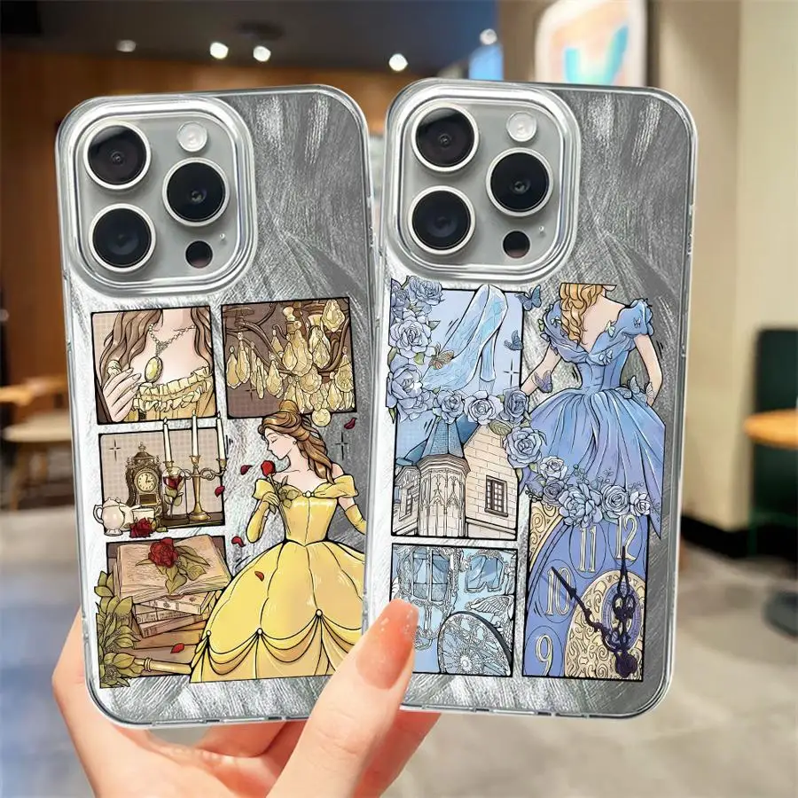 حافظة لهاتف آيفون 16e 11 13 Pro 16 Pro Max 14 15 12 14 Plus من ديزني الجميلة