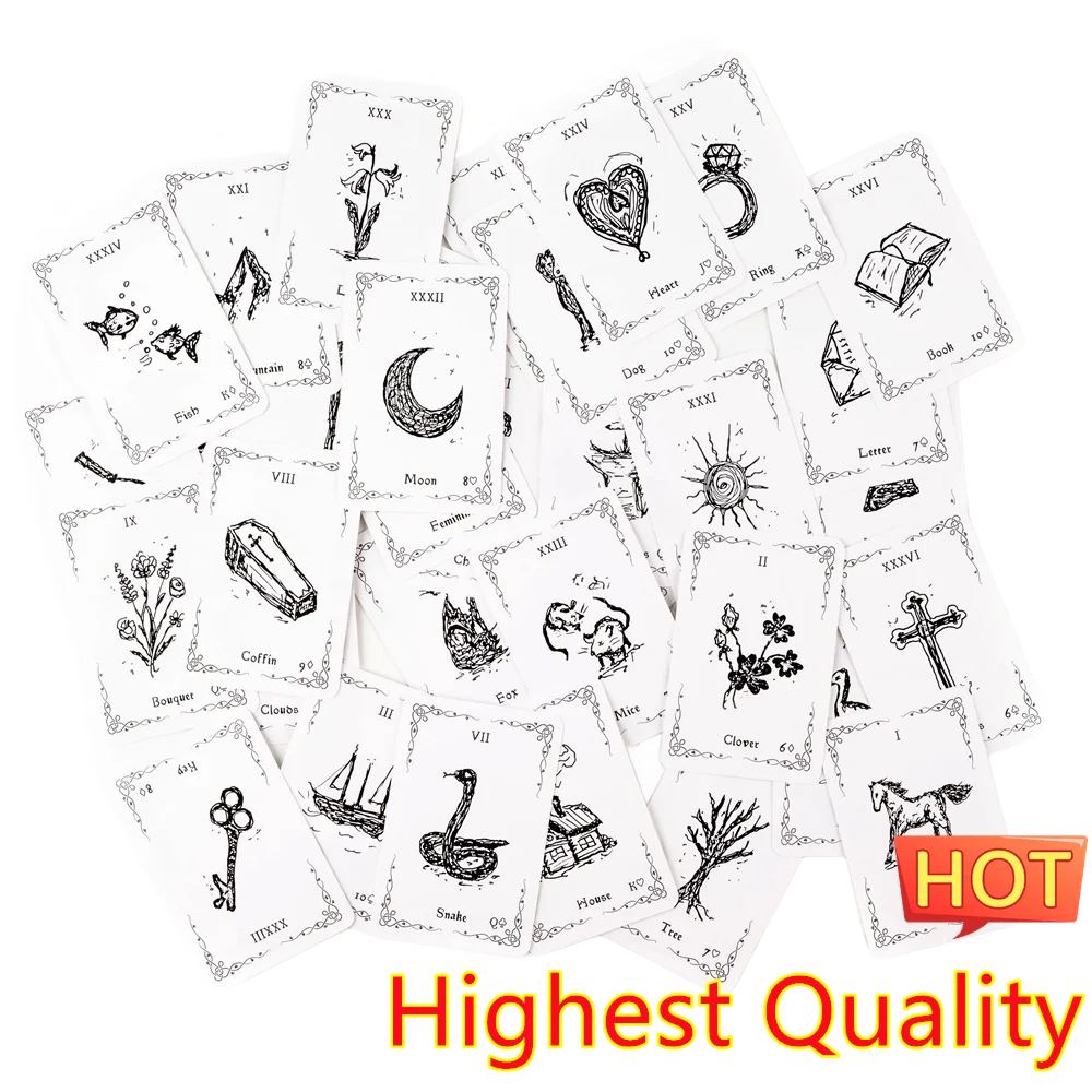 Mythic Luna Lenormand Deck Ladies Cards Deck For Adult Oracle