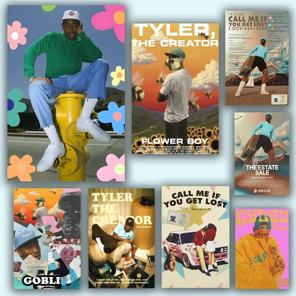 ملصق HD أنيمي موضوع ساخن المغني/OST/فيلم مقاوم للماء عصا ذاتية ديكور المنزل زهرة الصبي تايلر الخالق