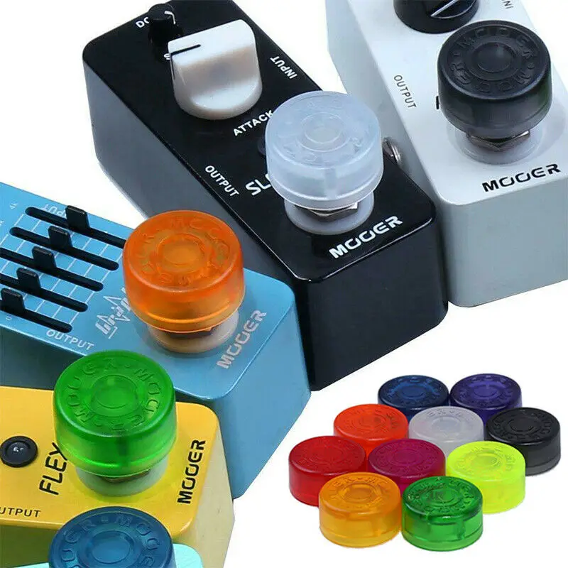 

10pcs/Set Mooer Guitar Effects Pedal Footswitch Toppers Plastic Random Color