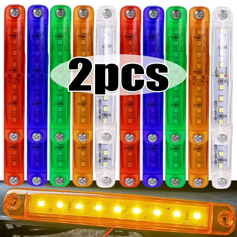 

9 LED 12-24V LED Clearence Light Front Rear Side Marker Indicators Warning Lights for Truck Car Bus Trailer Van Lamp Accessories