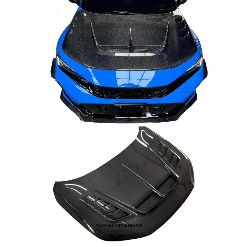 Carbon Fiber Hood Carbon Fiber Car Accessories Carbon Bonnet Engine Cover for  Type R FL5 (11th Gen)