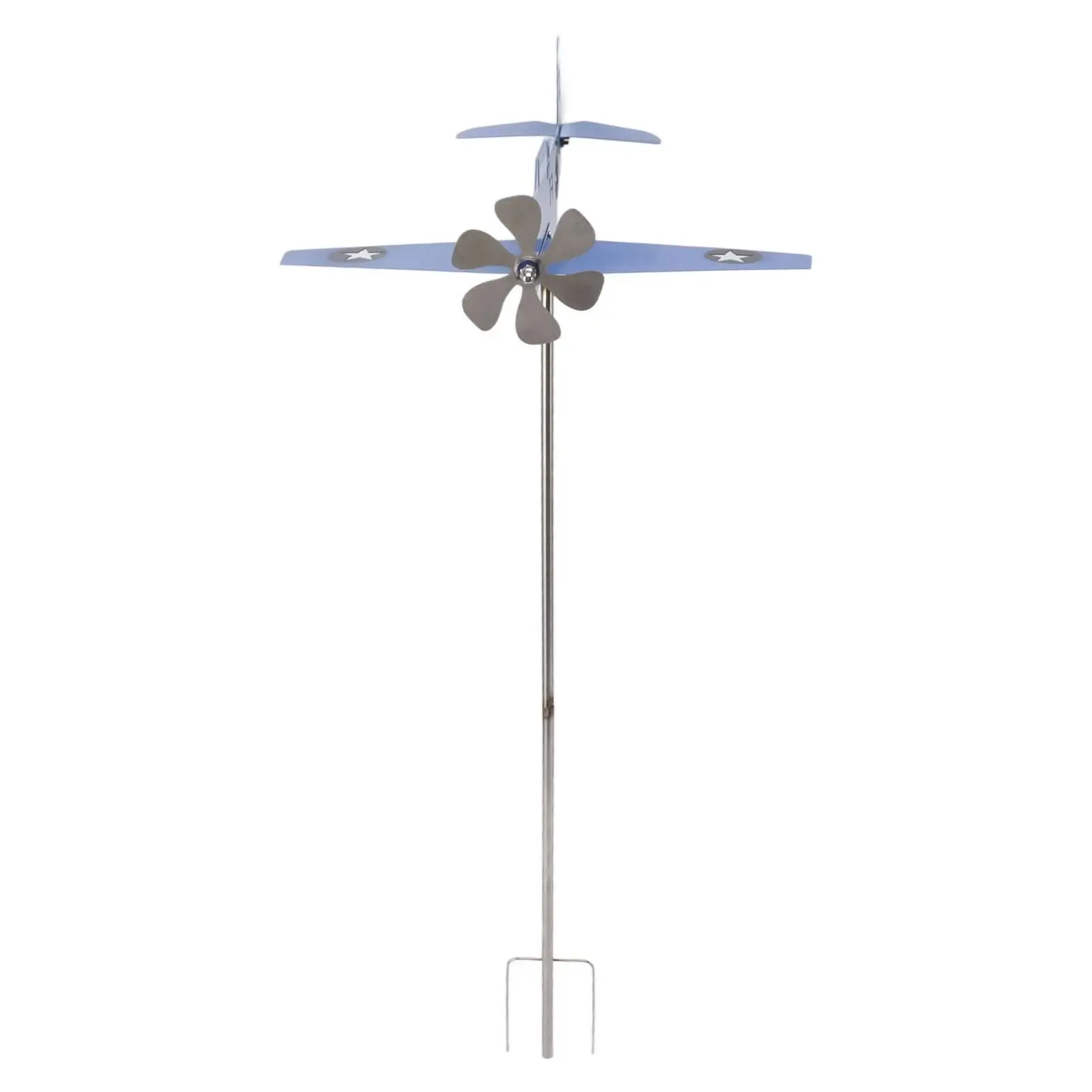 3D Metal Airplane Weather Vane Garden Decor - Outdoor Roof Wind Direction Indicator for Home & Garden