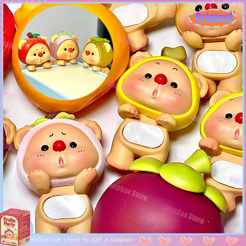 

Original New Hipper Bear Cub Fruit Power Series OYO Blind Box Cute Figure Cartoon Trendy Decorations Ornament Mystery Box Gift