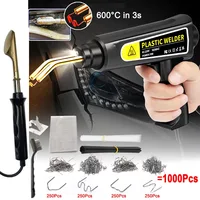 Máquina de soldadura de plástico, grapadora caliente de 70/100W, soldador de parachoques de plástico, herramientas de garaje, pistola soldadora de PVC, Kit de reparación de parachoques de coche