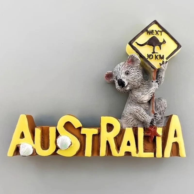 Australia Fridge Stickers Phillip Island Travel Souvenirs Parrot Kangroo Kaola Fridge Magnets Home