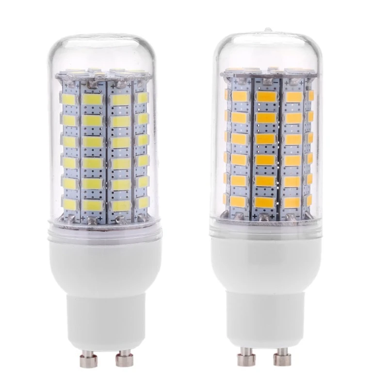 

2X GU10 10W 5730 SMD 69 LED Bulbs LED Corn Light LED Lamp Energy Saving 360 Degree 200-240V White & Warm White