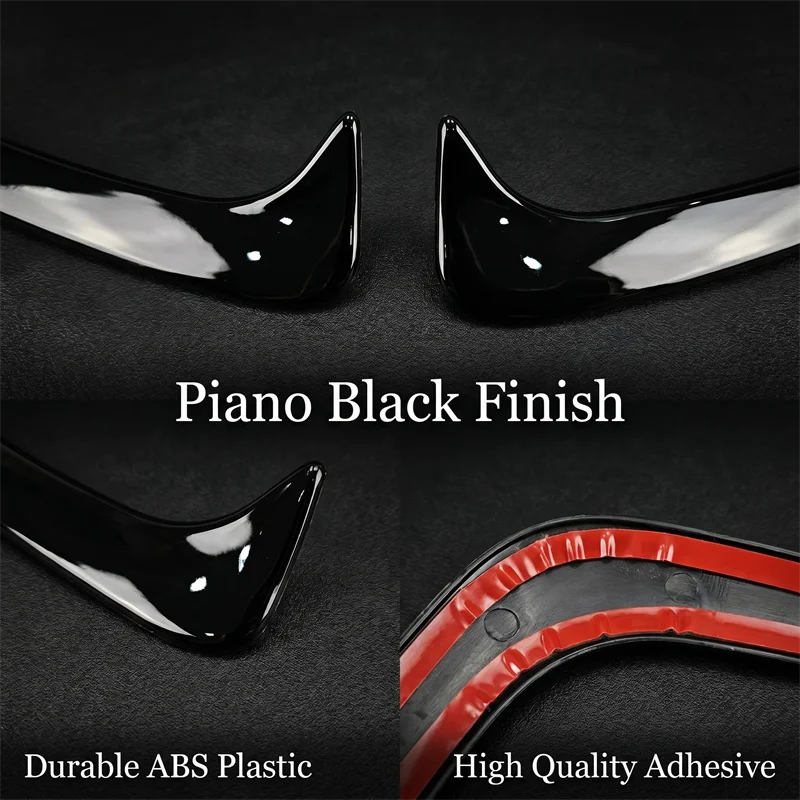 For BMW 3 Series G20 G28 M Sport 318i 320i 330i 2019-2022 Rear Bumpe Side Air Vent Outlet Cover Trim Canard Splitter Sticker view 4