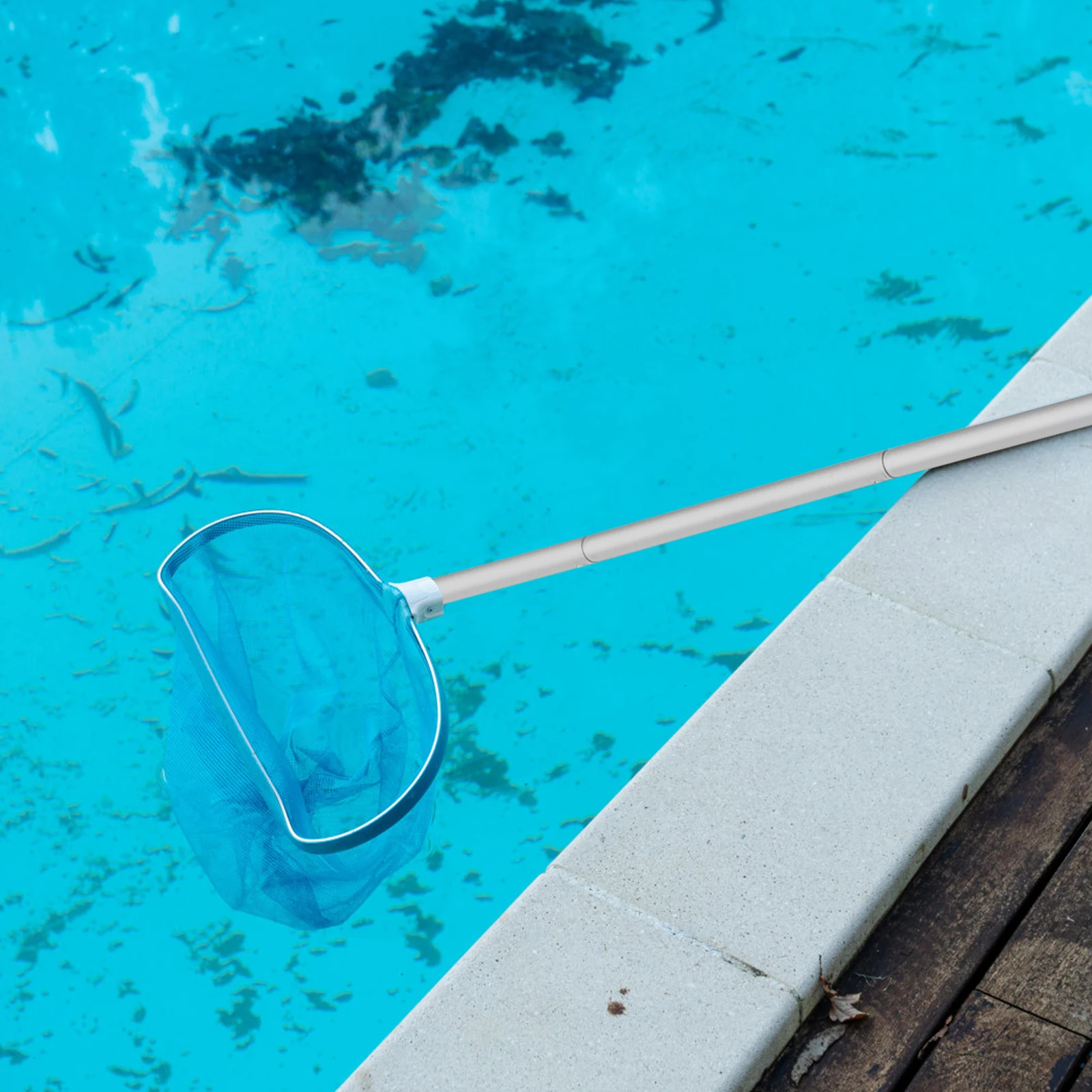 

1 Set Pond Clean Tool Pole Swimming Pool Cleaner Accessory Detachable Pole Durable Sturdy Premium Quality Replacement For Pool