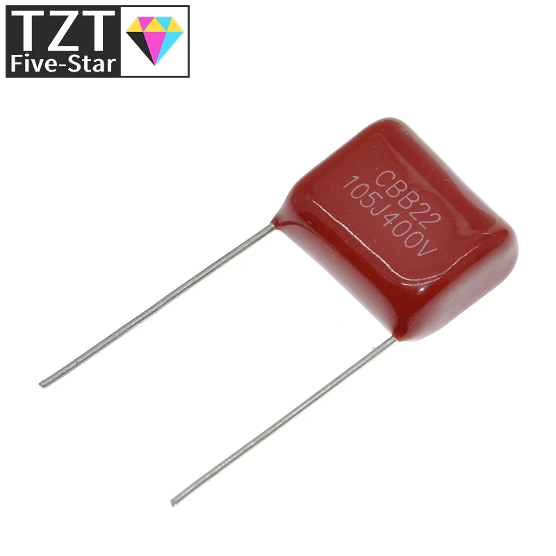 10PCS 400V105 1UF Pitch 20MM 400V 105 1000NF CBB Polypropylene film capacitor