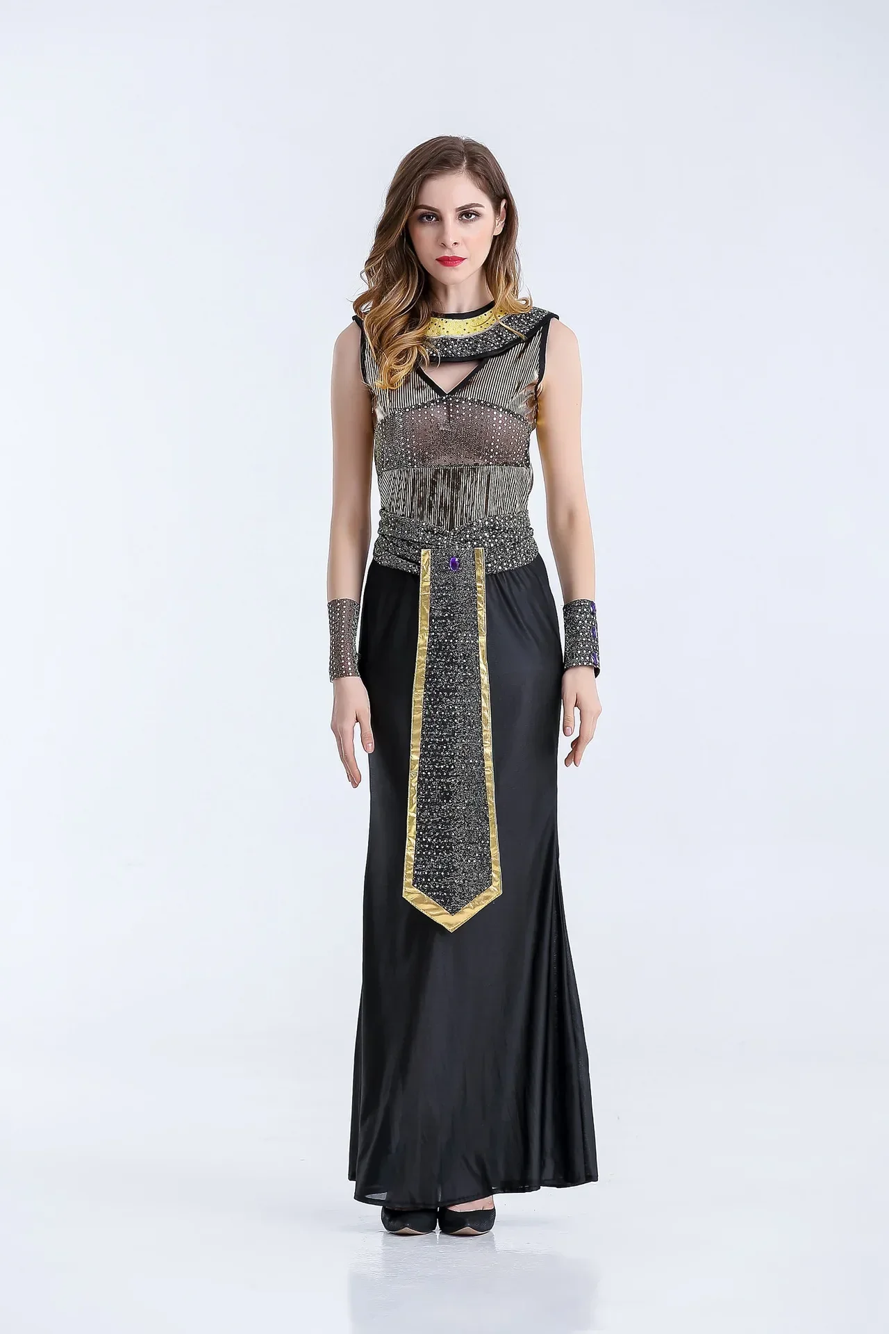 Halloween Cosplay Adult Egyptian Pharaoh Queen Cleopatra Fancy Dress