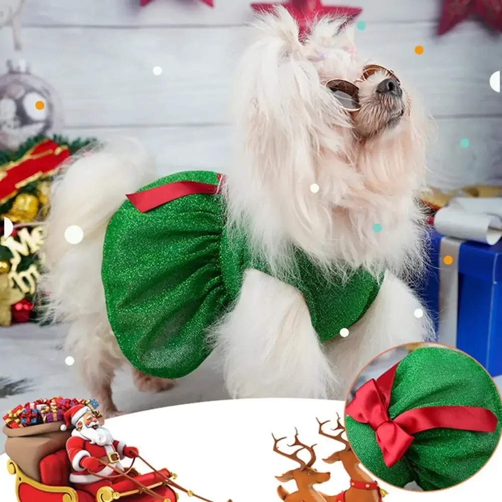 Christmas XMAS Dog Dresses For Small Dogs Clothes Summer Christmas Cosplay Cat Pet Dress Princess Puppy Dress Cat Clothing