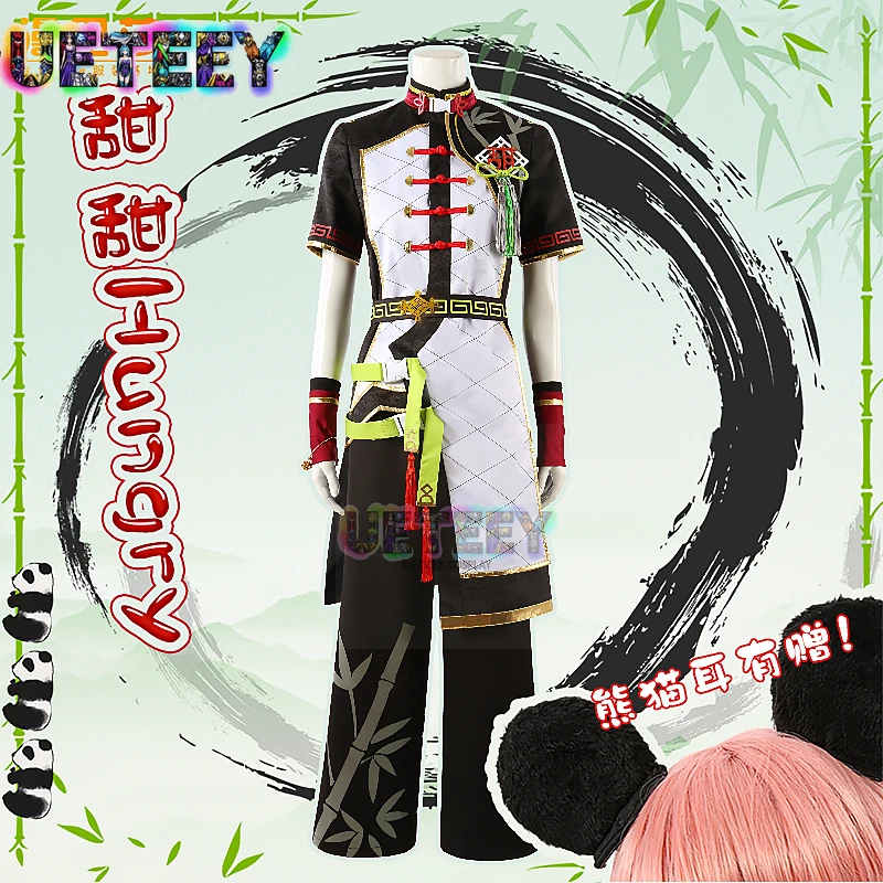 UETEEY COS فرقة نجوم حلوة جائع الباندا شينا نيكي عدن الزي تأثيري حلي هالوين أنيمي مجموعة حجم مخصص #1