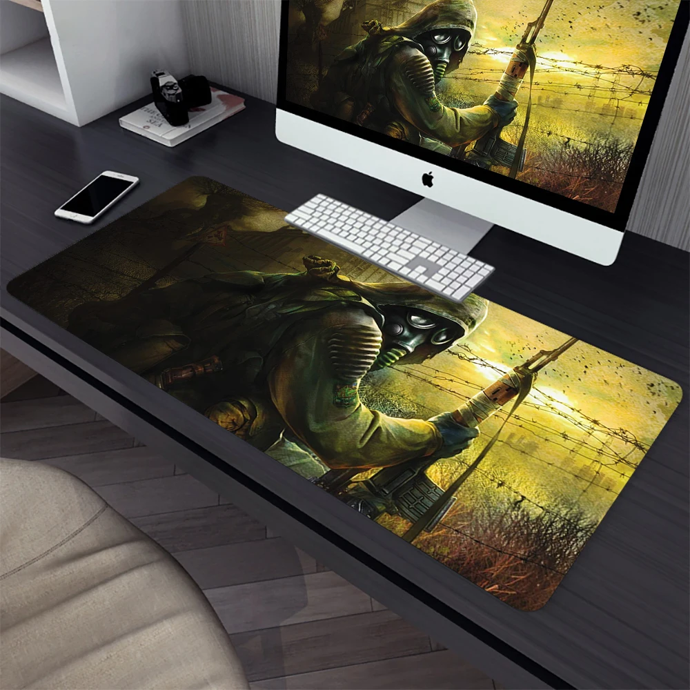 STALKER Large Gaming Mouse Pad Computer Mousepad PC Gamer Laptop Mouse Mat Office Mausepad XXL Silicone Keyboard Mat Desk Pad