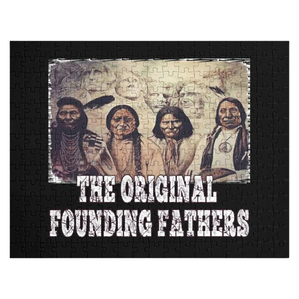 the original founding fathers Jigsaw Puzzle Custom Gifts Photo Personalized Gifts Custom Name Child Toy