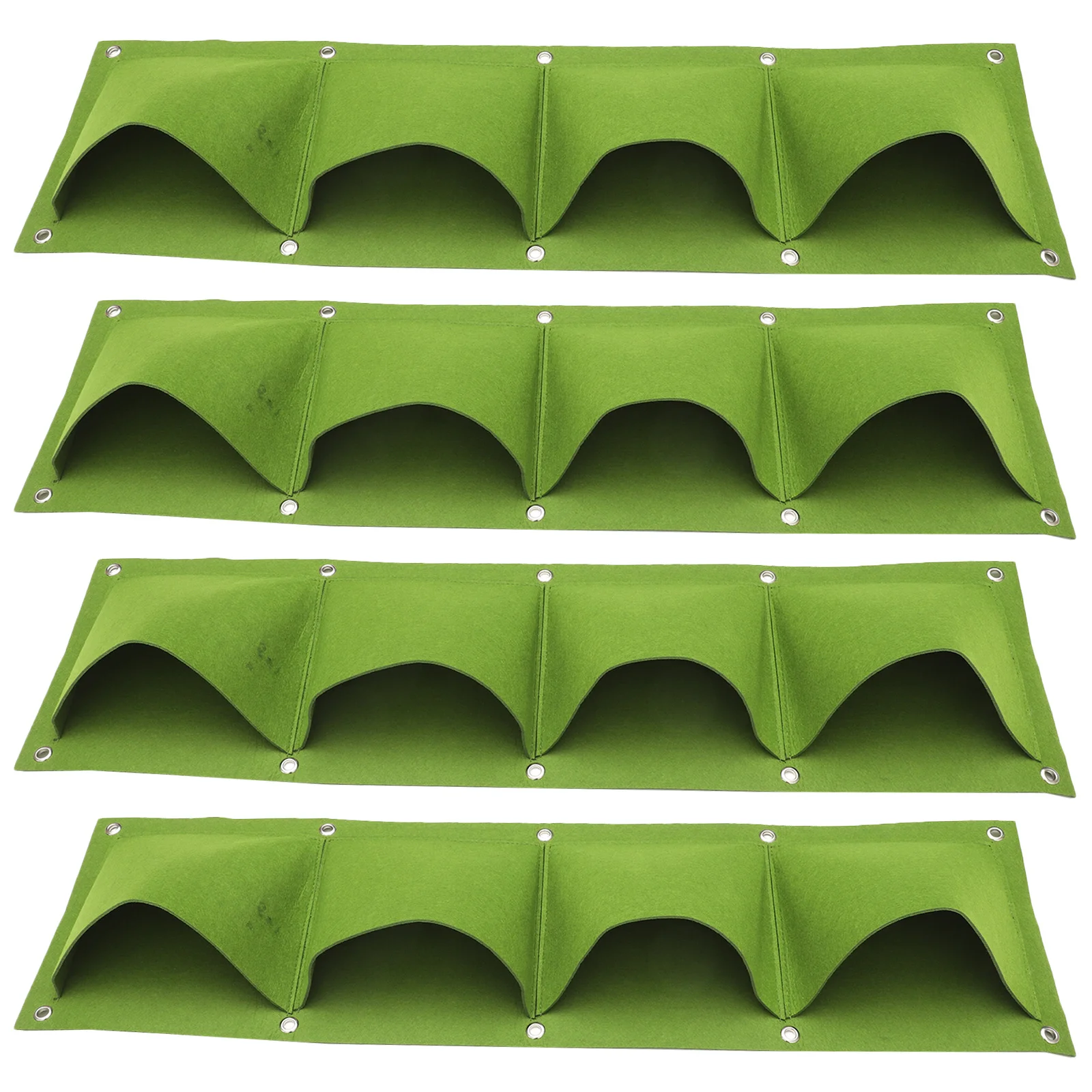 4 قطعة حقيبة زرع ورأى الجدار الشنق تنمو حقيبة قابلة لإعادة الاستخدام أواني الحضانة للخضروات الزهور حديقة في الشرفة الحاويات