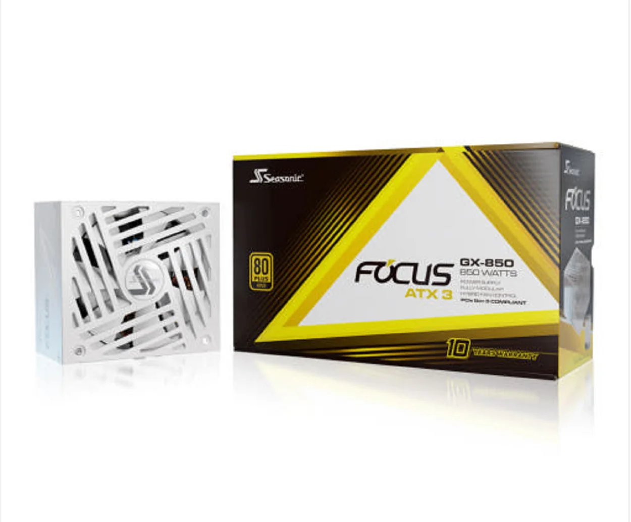 التركيز الموسمي الجديد V4 Gx-850 Atx3.1 أبيض Atx 3.1 / وحدات كاملة / 80Plus ®   ذهبي / ضمان مجاني لمدة 10 سنوات