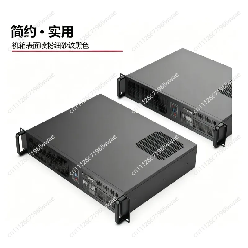 New 2U Industrial Control Chassis MATX Main Board 40CM Horizontal Graphics Card USB3.0 Optical Drive Multi-bit Hard Disk NAS