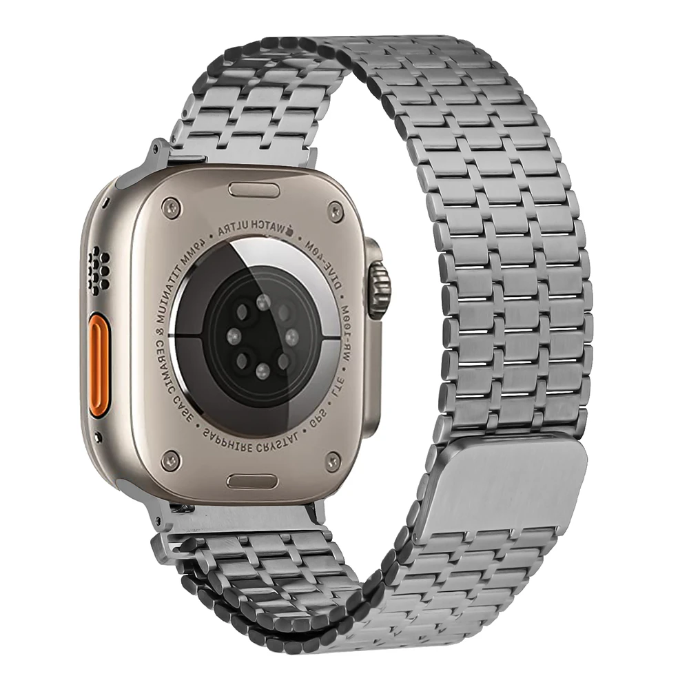 Magnetic Strap For Apple Watch 49mm Ultra 3 2 Metal Band Stainless Steel Bracelet For iWatch 11 10 9 8 SE 46mm 42mm 45mm 44 41mm