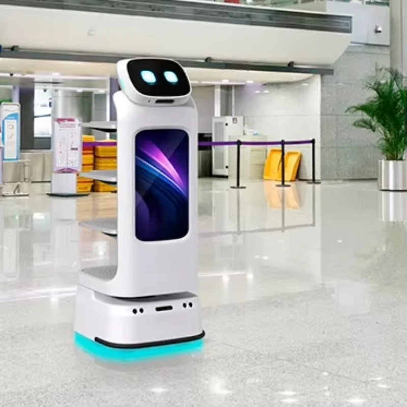 Customized Commercial Smart Waiter Robot - Food Delivery & Retail Server with Auto-Avoidance Navigation for Restaurant & Hotel