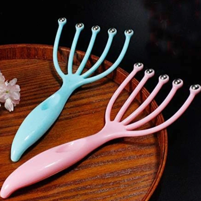 

2pcs Relaxing Scalp Massager Portable Handheld Head Massager Massage Comb for Stress Relief Ideal Gift for Spa Office Home