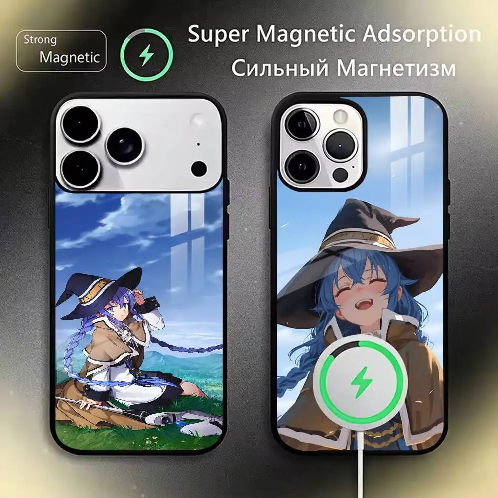 

Mushoku Tensei Jobless Reincarnation Phone Case For iPhone17,16,15,14,13,12,11 Plus,Pro Magnetic For Magsafe Wireless Charging