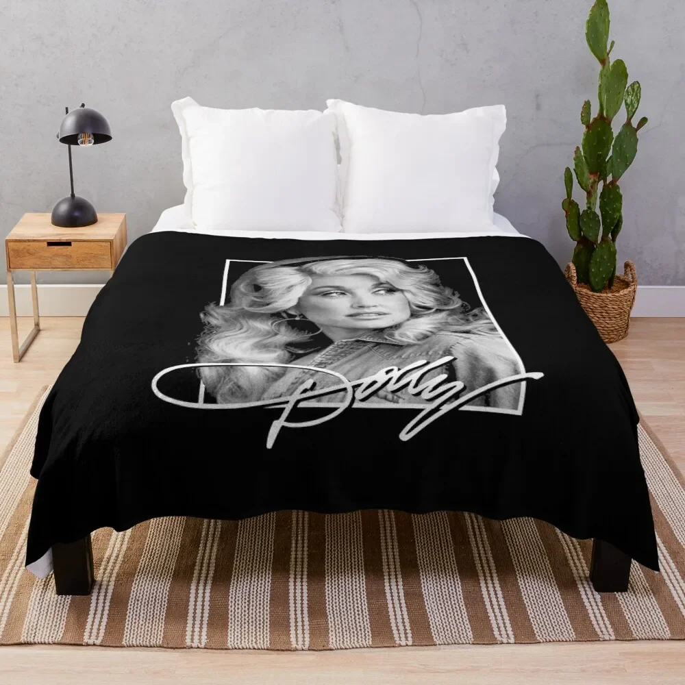 retro Dolly Parton's gift men women Throw Blanket Picnic Camping Luxury Throw Blankets