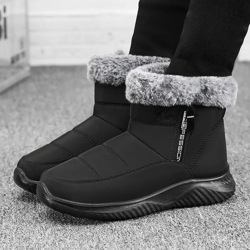 

Fashion Men's Cotton Shoes Warm Comfortable Men's Snow Boots Hot Sell Non-slip Wear-resistant Men Casual Shoes Botas Para Hombre