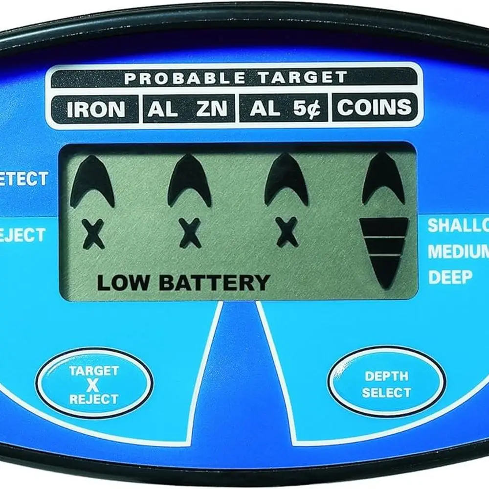 كاشف المعادن للبالغين والأطفال، شاشة LCD، ملف مقاوم للماء مقاس 8 بوصات، معرف الهدف، التحكم في الحساسية، مؤشر إضافي