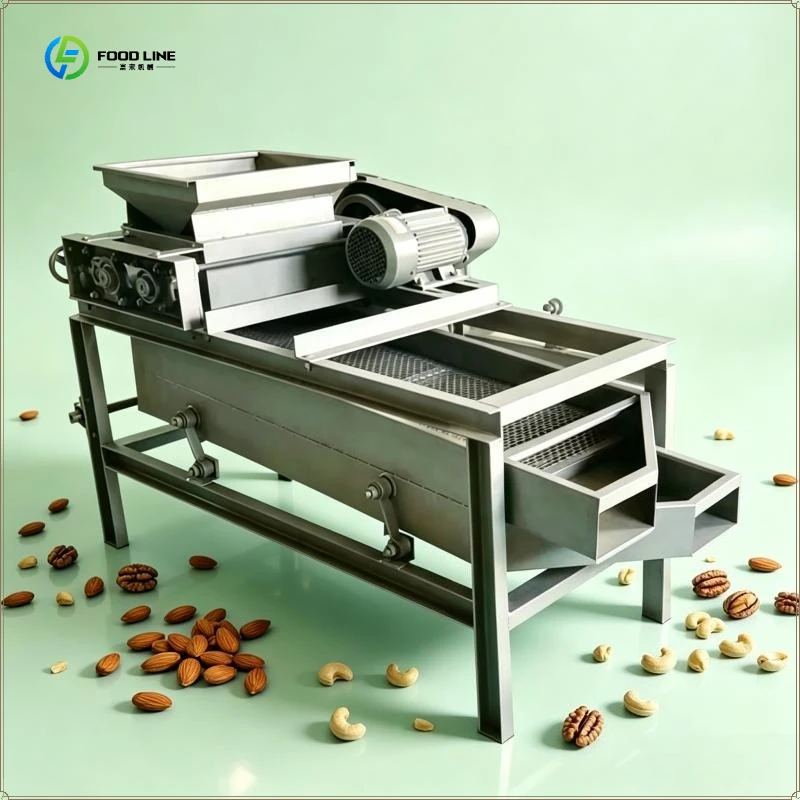 Crushing Machine Almond Nut Shelling Machine Palm Kernel Cracker and Separating Machine for Business FL Customized