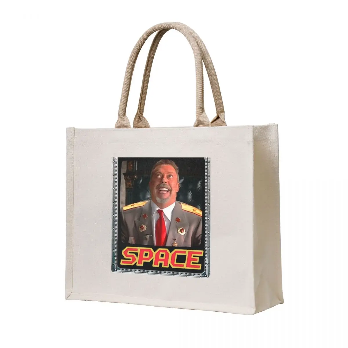 

Space tim curry meme Tote Bag large tote bag Canvas stote bag personalized tote
