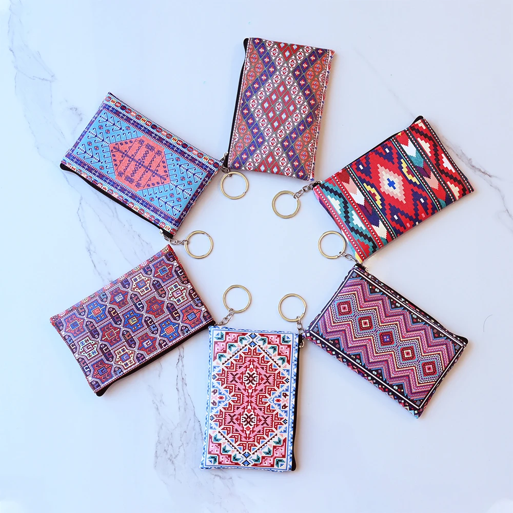 Vintage Bedruckte Münzbörse, Leichte und Vielseitige Aufbewahrungstasche, Münzgeldbörse, Geschenktasche