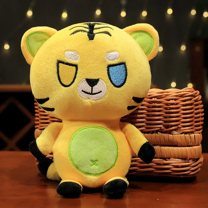 20cm ranboo recheado animal tigre/unicórnio/filhote de cachorro pelúcia dos desenhos animados ranboo funneh boneca macia crianças brinquedo presente de aniversário para crianças