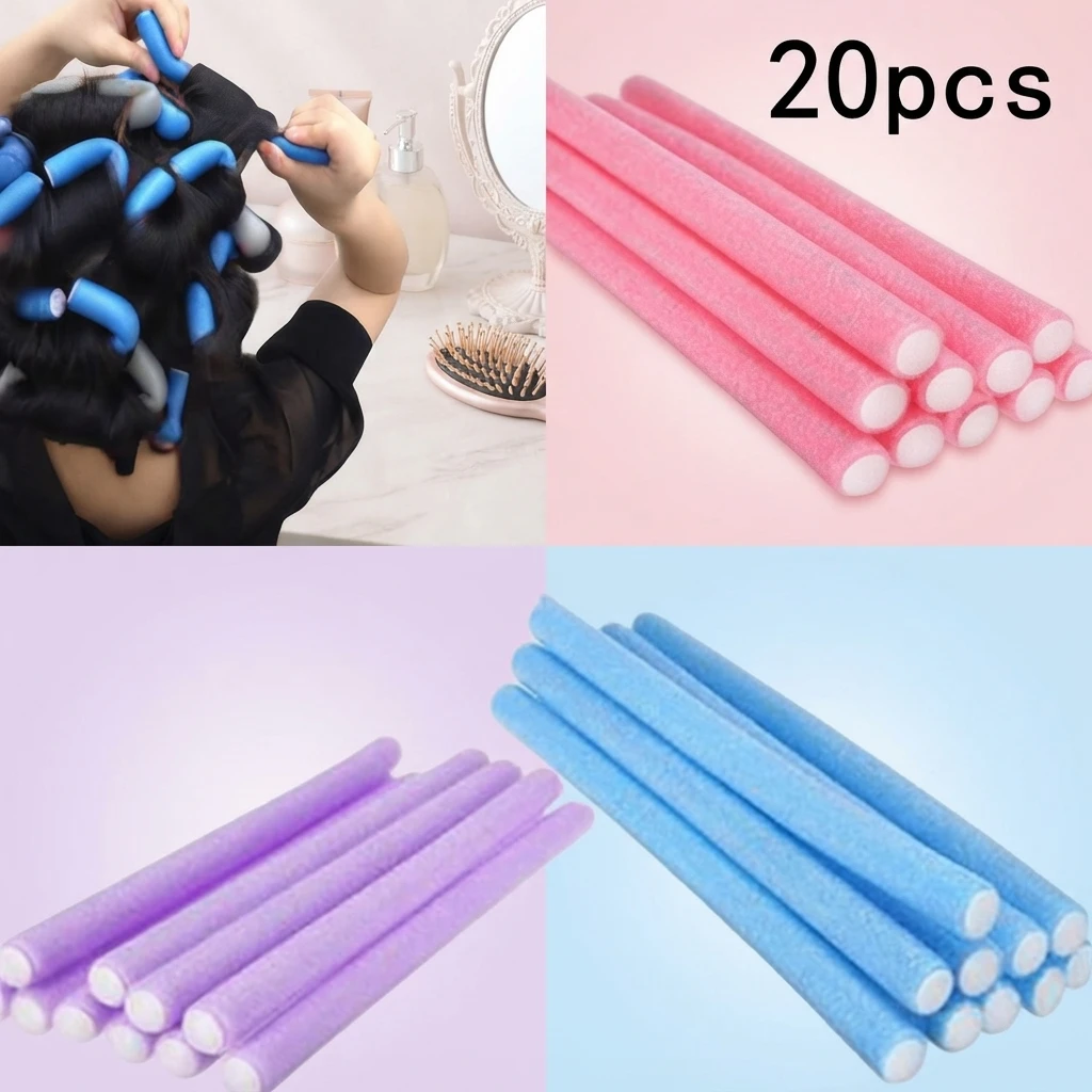 Bâtonnets de coiffage en éponge colorés, barres de permanente, outils de coiffure, ensemble universel en coton perlé et EVA