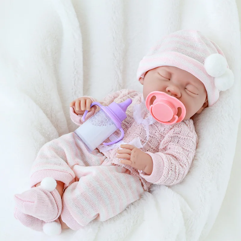 Loulou Can Open Mouth Reborn Doll Baby Full Body Soft Silicone Bebe Doll Boy And Girl For Choose