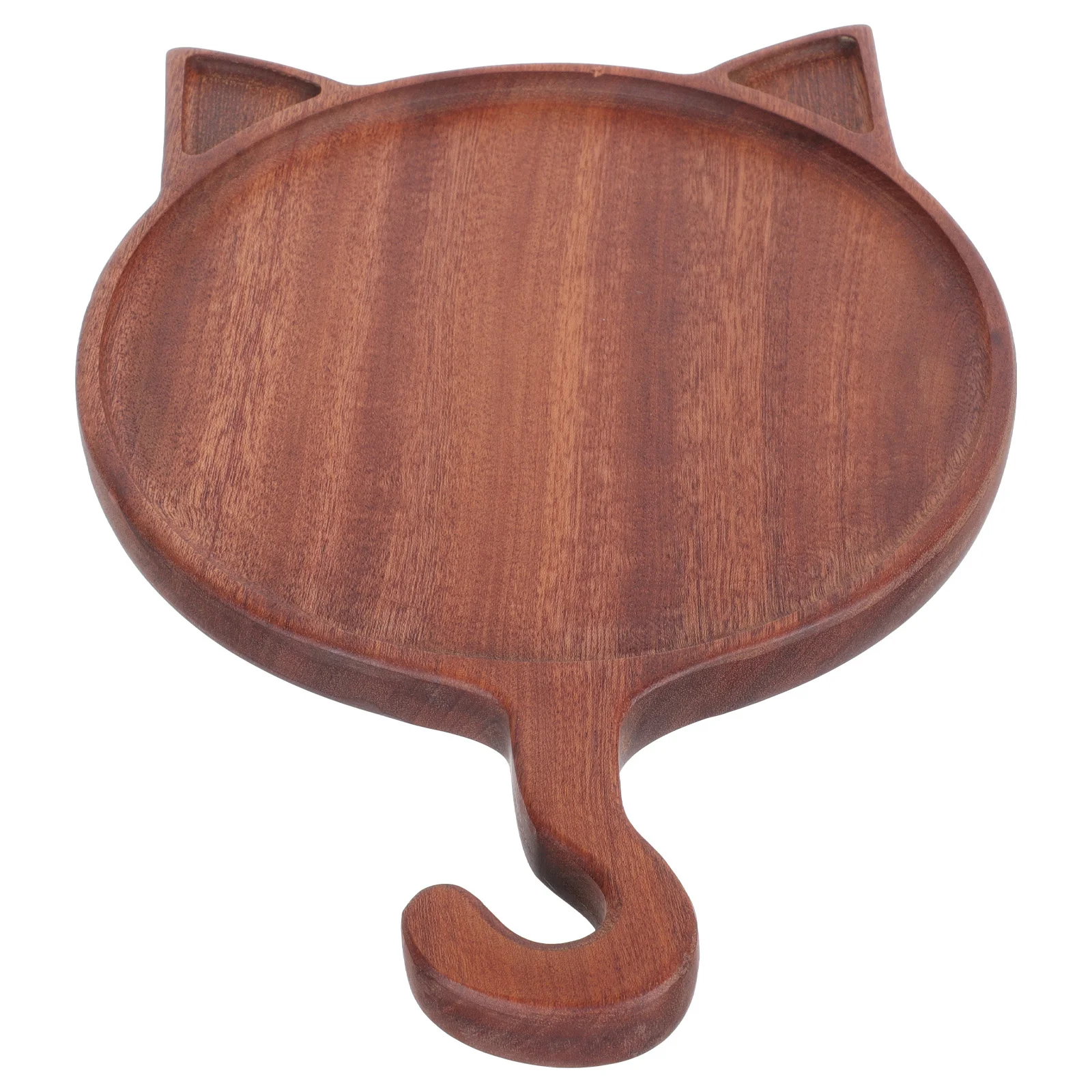 

1Pcs Irregular Ebony Tray Practical Food Holder Exquisite Tabletop Adornment Versatile Kitchen Helper Housewarming Gift