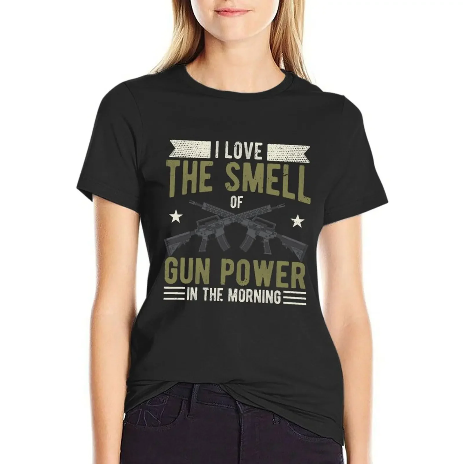 

TARGET SHOOTING: Gun Powder T-Shirt Short sleeve tee aesthetic clothes summer clothes plain t shirts for Women