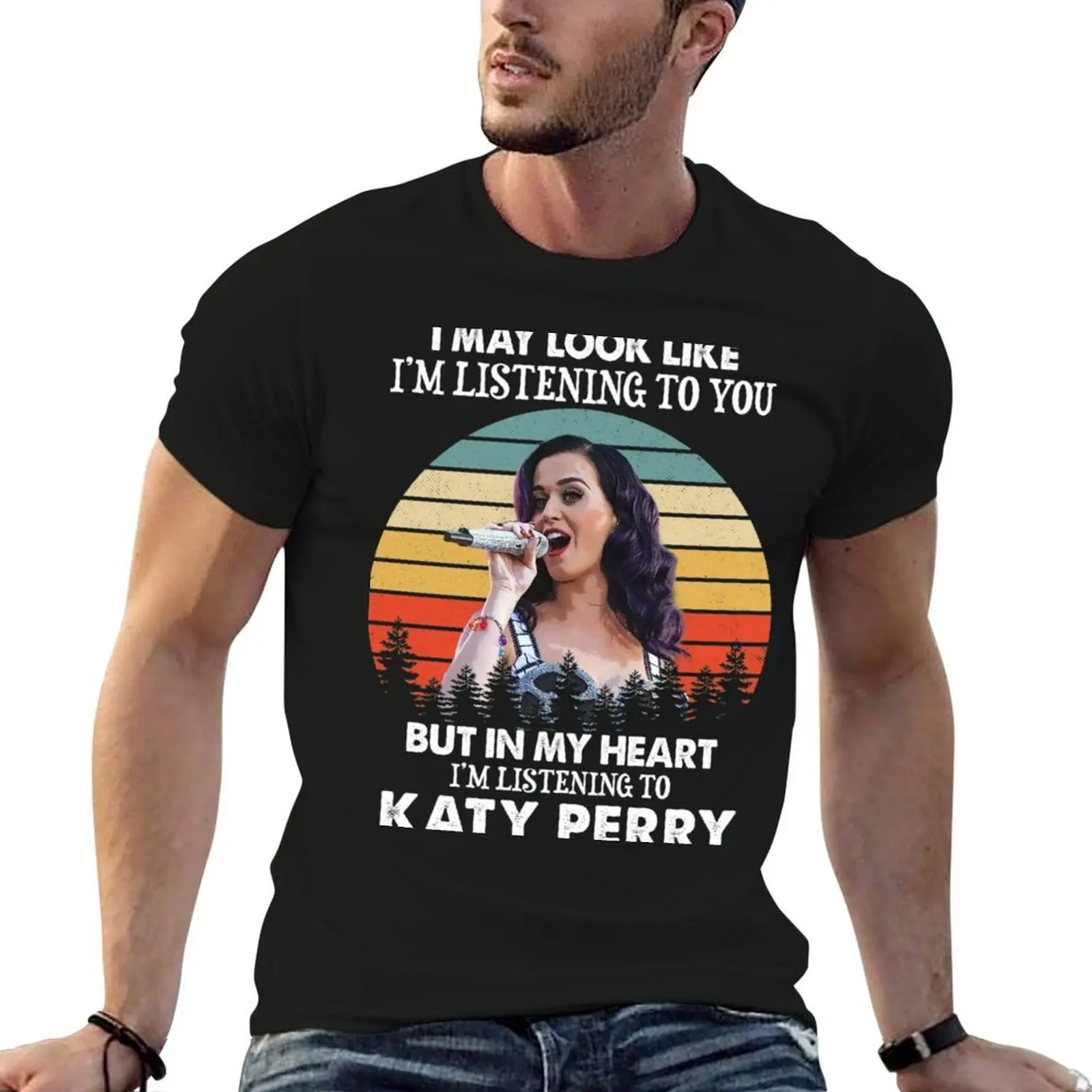 Katy-Perry T-Shirt football t shirt anime t shirts Men's cotton t-shirt
