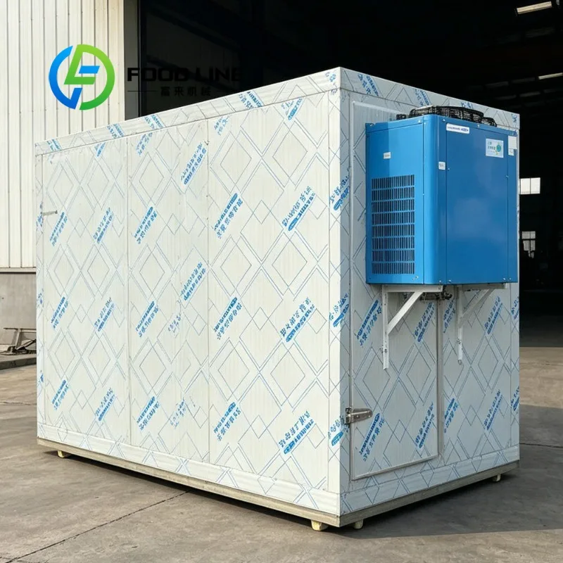 Mobile Freezer Room Insulated Cold Storage Container With Wheels For Easy Transport In Logistics And Distribution Center