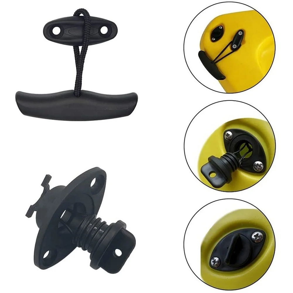 For KAYAK and For Canoe Carry Handle with for Grip Plus Drain Insert Screw Kit for Efficient Water Drainage For