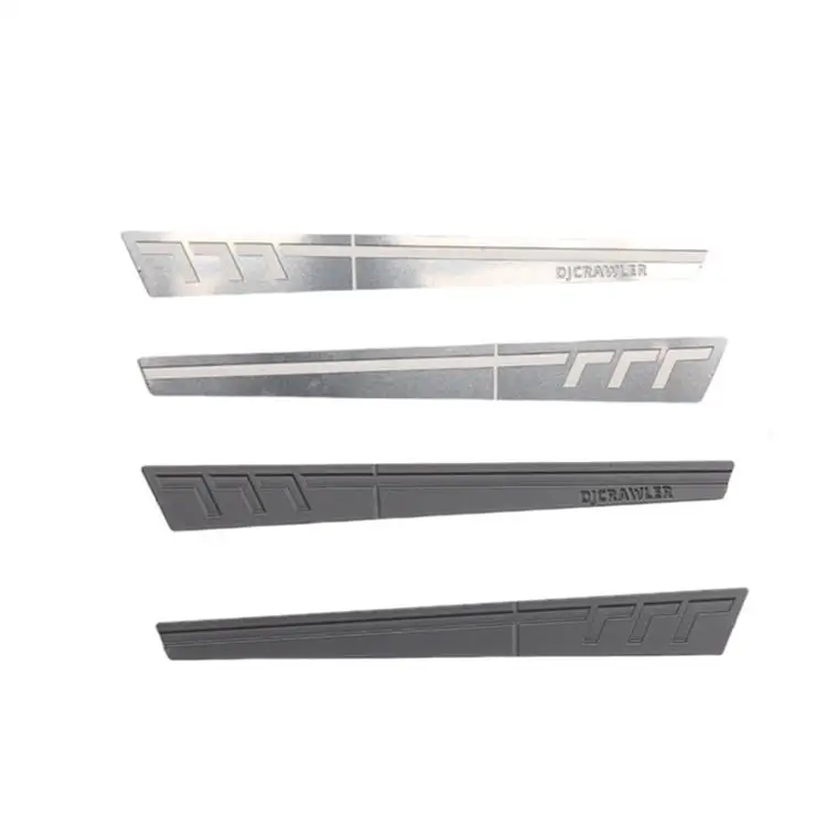 

For 1/18 Traxxas Trx-4m Bronco Shell Side Skirt Decorative Lens Mirror Stainless Steel Shell Metal Crash Plate Type A