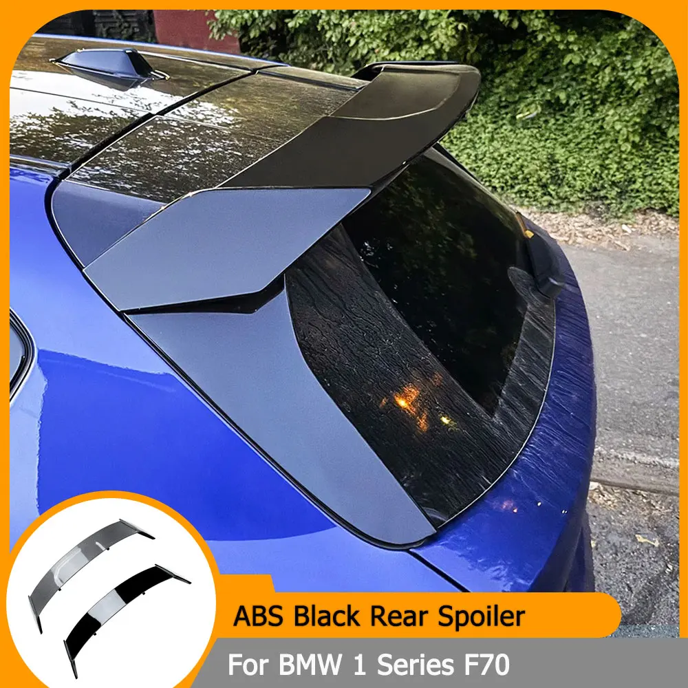 

For BMW 1 Series F70 M Sport 2024+ Hatchback Car Rear Trunk Lid Roof Spoiler Wings ABS Plastic Black Carbon Roof Spoiler