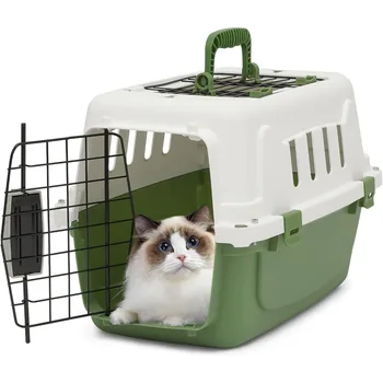 Plastic Pet Carrier with Two Doors 1