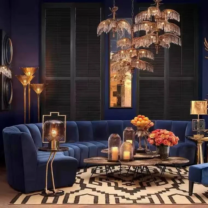 Modern Channel C-Shape Sofa Set U-Style Living Room Furniture Couch Design Elegant Home Decor - view 4