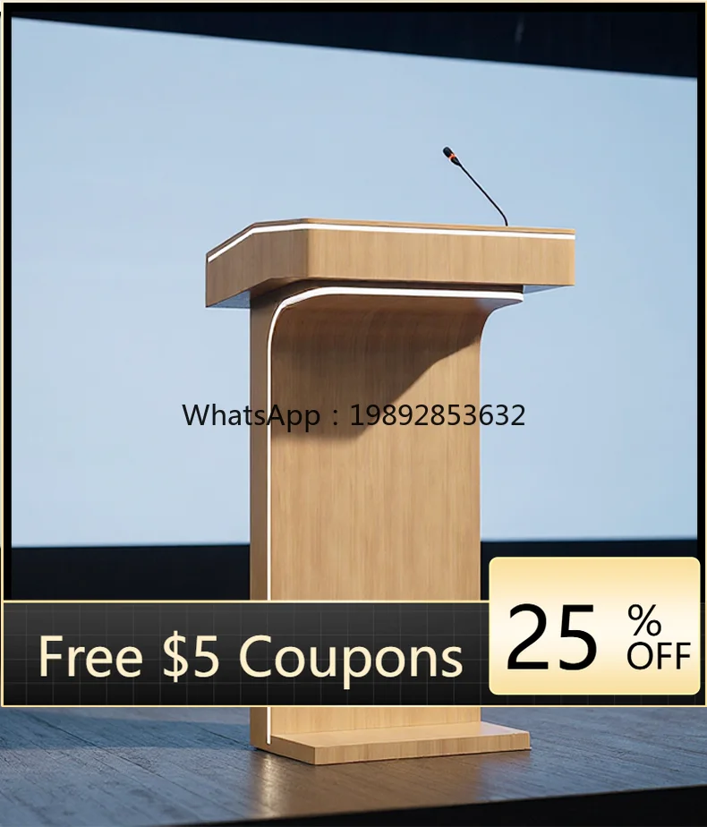 

YFY Simple Lecture Podium Speaking Platform Hotel Reception Conference Training Host Speech Platform Stainless Steel