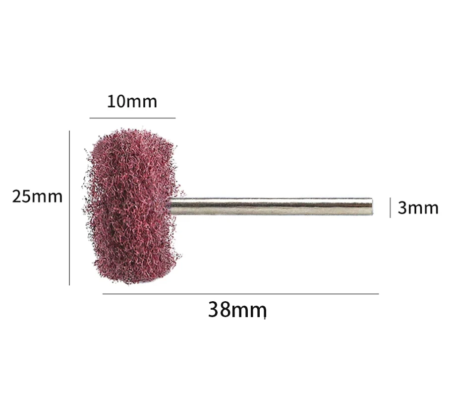 5/10 sztuk Mini wiertarka szczotka ścierna nylonowa tarcza polerska z chwytem 3mm/2.35mm głowica polerska tarcza polerska narzędzie obrotowe