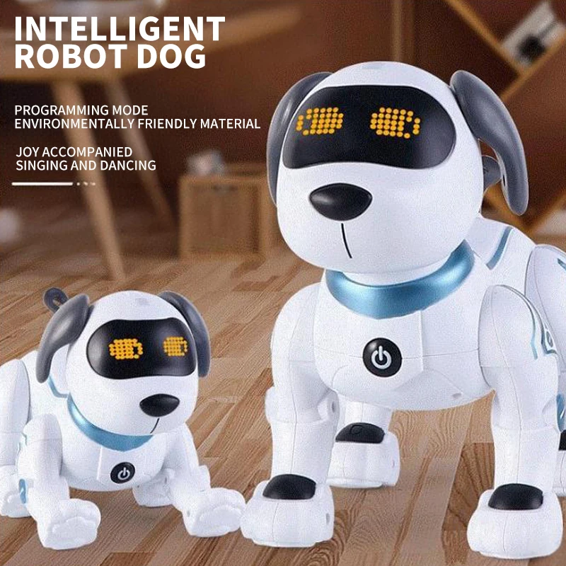 어린이 AI 지능형 애완견 지능형 프로그래밍 음성 터치 감지 기계 개 로봇 완벽한 어린이 선물