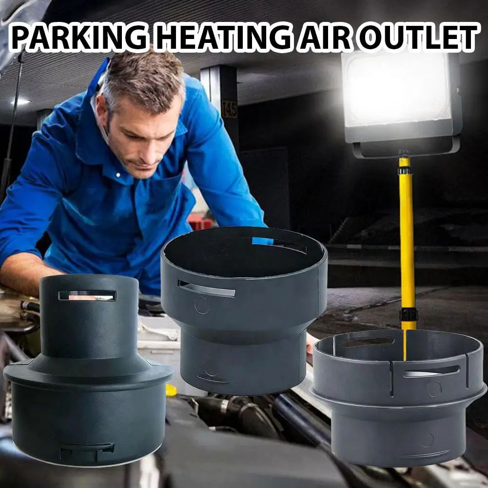 Clip-on Duct Reducer Parking Heater Vent Pipe Diameter Change Heat Resistant Plastic Deceleration Buffer Valve Pipe Fittings